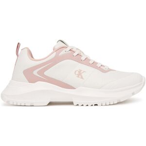 Calvin Klein Sneakersy Low Cut Lace-Up V3A9-83233-1844 D Biela Deti Calvin Klein Sneakersy Low Cut Lace-Up V3A9-83233-1844 D Biela Deti