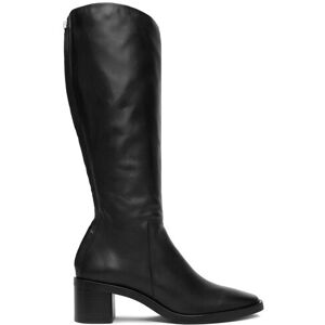 Calvin Klein Čižmy Block Heel Knee Boot Lth HW0HW02812 Čierna Ženy Calvin Klein Čižmy Block Heel Knee Boot Lth HW0HW02812 Čierna Ženy