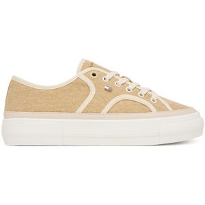 Tommy Hilfiger Tenisky Platform Vulc Piping FW0FW09394 Žltá Ženy Tommy Hilfiger Tenisky Platform Vulc Piping FW0FW09394 Žltá Ženy