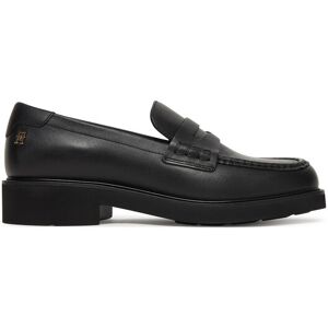 Tommy Hilfiger Loafers Elettra Penny Leather FW0FW09360 Čierna Ženy Tommy Hilfiger Loafers Elettra Penny Leather FW0FW09360 Čierna Ženy