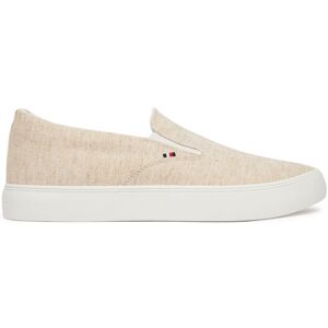 Tommy Hilfiger Tenisky Harlem Core Ii Slip On Chambray FM0FM05819 Béžová Muži Tommy Hilfiger Tenisky Harlem Core Ii Slip On Chambray FM0FM05819 Béžová Muži
