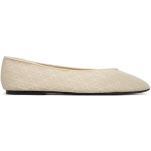 Calvin Klein Baleríny Square Ballerina Aop Mesh HW0HW02937 Écru Ženy Calvin Klein Baleríny Square Ballerina Aop Mesh HW0HW02937 Écru Ženy