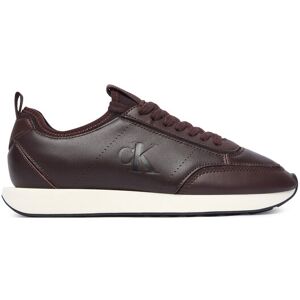Calvin Klein Sneakersy Retro Runner Sock Panl Lth Neo HW0HW03118 Hnedá Ženy Calvin Klein Sneakersy Retro Runner Sock Panl Lth Neo HW0HW03118 Hnedá Ženy