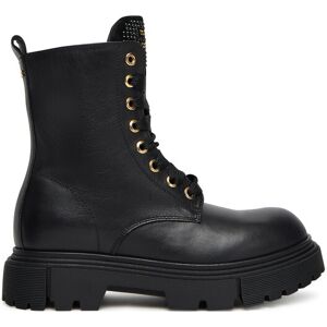 Elisabetta Franchi Outdoorová obuv Lace-Up Bootie F4A5-E0411-1251 D Čierna Deti Elisabetta Franchi Outdoorová obuv Lace-Up Bootie F4A5-E0411-1251 D Čierna Deti