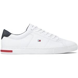 Tommy Hilfiger Sneakersy Essential Leather Detail Vulc FM0FM04047 Biela Muži Tommy Hilfiger Sneakersy Essential Leather Detail Vulc FM0FM04047 Biela Muži