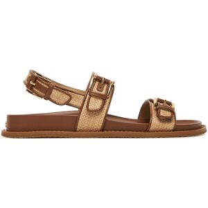 MICHAEL Michael Kors Sandále Nia Flat 40S6NIFS1D Béžová Ženy MICHAEL Michael Kors Sandále Nia Flat 40S6NIFS1D Béžová Ženy