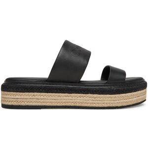 Calvin Klein Espadrilky Flatform Wedge Slide - He HW0HW02374 Čierna Ženy Calvin Klein Espadrilky Flatform Wedge Slide - He HW0HW02374 Čierna Ženy