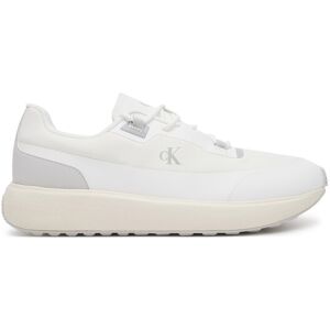 Calvin Klein Jeans Sneakersy Athleisure Runner Tech Ripstop YM0YM01205 Biela Muži Calvin Klein Jeans Sneakersy Athleisure Runner Tech Ripstop YM0YM01205 Biela Muži