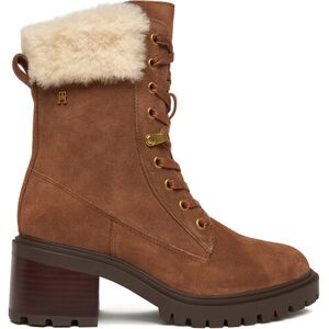 Tommy Hilfiger Šnurovacia obuv Th Shearling Lace Up Boot FW0FW08999 Hnedá Ženy Tommy Hilfiger Šnurovacia obuv Th Shearling Lace Up Boot FW0FW08999 Hnedá Ženy