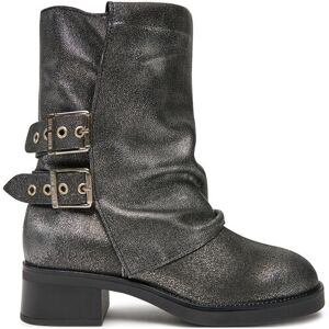 Steve Madden Členková obuv Bonfire SM11003415 Strieborná Ženy Steve Madden Členková obuv Bonfire SM11003415 Strieborná Ženy