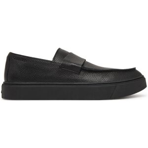 Calvin Klein Loafers Hybrid Clean Loafer Band Tum Lth HM0HM02184 Čierna Muži Calvin Klein Loafers Hybrid Clean Loafer Band Tum Lth HM0HM02184 Čierna Muži