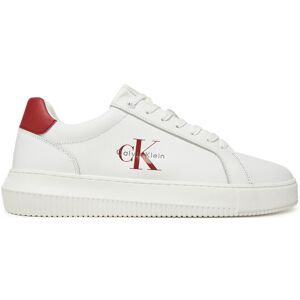 Calvin Klein Jeans Sneakersy Chunky Cupsole Monologo YM0YM01317 Biela Muži Calvin Klein Jeans Sneakersy Chunky Cupsole Monologo YM0YM01317 Biela Muži