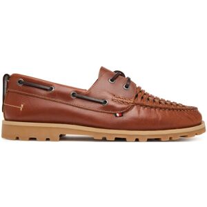 Tommy Hilfiger Poltopánky Hilfiger Braided Lth Boat Shoe FM0FM05892 Hnedá Muži Tommy Hilfiger Poltopánky Hilfiger Braided Lth Boat Shoe FM0FM05892 Hnedá Muži
