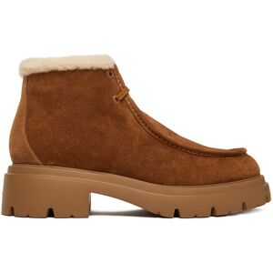 Stuart Weitzman Šnurovacia obuv Hudson Shrling SM607 YHV Medená Ženy Stuart Weitzman Šnurovacia obuv Hudson Shrling SM607 YHV Medená Ženy