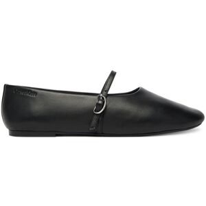 Calvin Klein Baleríny Oblique Ballerina Mj Lth Hdw HW0HW02847 Čierna Ženy Calvin Klein Baleríny Oblique Ballerina Mj Lth Hdw HW0HW02847 Čierna Ženy