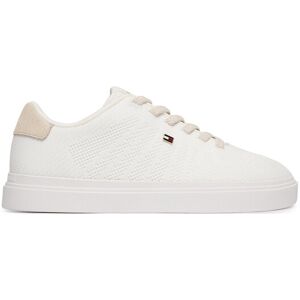 Tommy Hilfiger Sneakersy Knit Cupsole FW0FW09289 Biela Ženy Tommy Hilfiger Sneakersy Knit Cupsole FW0FW09289 Biela Ženy
