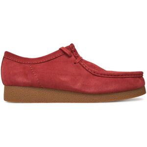Clarks Poltopánky Wallabee 26180921 Červená Muži Clarks Poltopánky Wallabee 26180921 Červená Muži