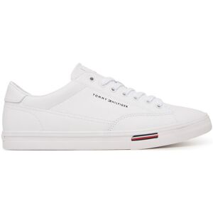 Tommy Hilfiger Sneakersy Signature Midsole Lace-Up Trainers With Leather FM0FM05814 Biela Muži Tommy Hilfiger Sneakersy Signature Midsole Lace-Up Trainers With Leather FM0FM05814 Biela Muži