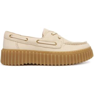 Clarks Poltopánky Torhill Boat 26186302 Écru Ženy Clarks Poltopánky Torhill Boat 26186302 Écru Ženy