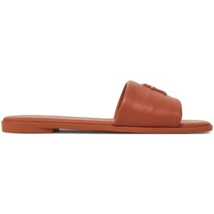 Tommy Hilfiger Šľapky Th Logo Hardware Leather Mule FW0FW08806 Hnedá Ženy Tommy Hilfiger Šľapky Th Logo Hardware Leather Mule FW0FW08806 Hnedá Ženy