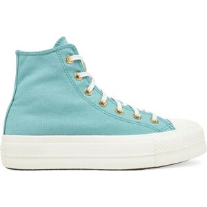 Converse Plátenky Chuck Taylor All Star Lift Platform Gold A11495C Tyrkysová Ženy Converse Plátenky Chuck Taylor All Star Lift Platform Gold A11495C Tyrkysová Ženy