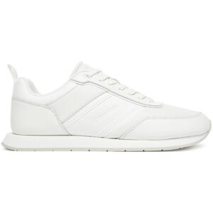 Calvin Klein Sneakersy Low Prof Runn Laceup Tape HM0HM01897 Biela Muži Calvin Klein Sneakersy Low Prof Runn Laceup Tape HM0HM01897 Biela Muži