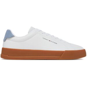 Tommy Hilfiger Sneakersy Th Court Lth Detail Ess FM0FM05367 Biela Muži Tommy Hilfiger Sneakersy Th Court Lth Detail Ess FM0FM05367 Biela Muži