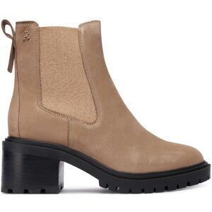 Tommy Hilfiger Členková obuv Th Nubuck Chelsea Cleated Heel FW0FW09158 Béžová Ženy Tommy Hilfiger Členková obuv Th Nubuck Chelsea Cleated Heel FW0FW09158 Béžová Ženy
