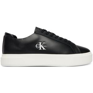 Calvin Klein Sneakersy Basket Cupsole Laceup Lth Ml YM0YM01460 Čierna Muži Calvin Klein Sneakersy Basket Cupsole Laceup Lth Ml YM0YM01460 Čierna Muži