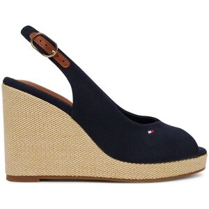 Tommy Hilfiger Espadrilky Flag High Wedge Espad Slingback FW0FW08597 Tmavomodrá Ženy Tommy Hilfiger Espadrilky Flag High Wedge Espad Slingback FW0FW08597 Tmavomodrá Ženy