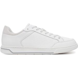 Calvin Klein Sneakersy Low Top Lace Up Lth Mono HM0HM01756 Biela Muži Calvin Klein Sneakersy Low Top Lace Up Lth Mono HM0HM01756 Biela Muži