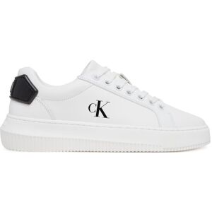 Calvin Klein Jeans Sneakersy Chunky Cupsole Ru Patch Lth Wn YW0YW01846 Biela Ženy Calvin Klein Jeans Sneakersy Chunky Cupsole Ru Patch Lth Wn YW0YW01846 Biela Ženy