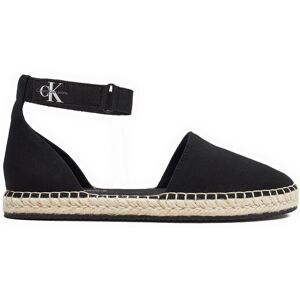 Calvin Klein Jeans Espadrilky Ankle Espadrille Btw YW0YW01027 Čierna Ženy Calvin Klein Jeans Espadrilky Ankle Espadrille Btw YW0YW01027 Čierna Ženy