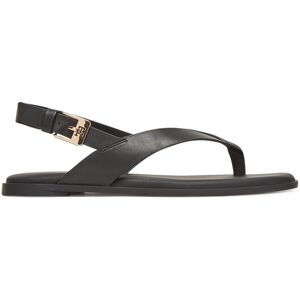 Tommy Hilfiger Sandále Color Block Thong Flat Sandal FW0FW08883 Čierna Ženy Tommy Hilfiger Sandále Color Block Thong Flat Sandal FW0FW08883 Čierna Ženy