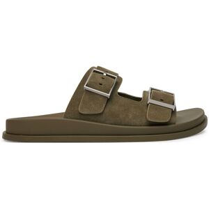 Calvin Klein Šľapky City Sandal Buckle Suede HW0HW03130 Zelená Ženy Calvin Klein Šľapky City Sandal Buckle Suede HW0HW03130 Zelená Ženy