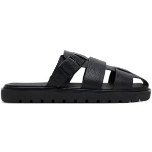 Calvin Klein Jeans Šľapky Sq Molded Sandal Fisherman YM0YM01220 Čierna Muži Calvin Klein Jeans Šľapky Sq Molded Sandal Fisherman YM0YM01220 Čierna Muži