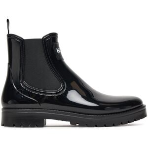HUGO Gumáky Tabita Rain Bootie 50498397 Čierna Ženy HUGO Gumáky Tabita Rain Bootie 50498397 Čierna Ženy