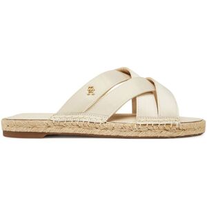 Tommy Hilfiger Espadrilky Satin Espadrille Mule FW0FW08502 Béžová Ženy Tommy Hilfiger Espadrilky Satin Espadrille Mule FW0FW08502 Béžová Ženy