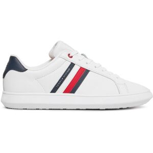 Tommy Hilfiger Sneakersy Essential Leather Cupsole FM0FM04921 Biela Muži Tommy Hilfiger Sneakersy Essential Leather Cupsole FM0FM04921 Biela Muži