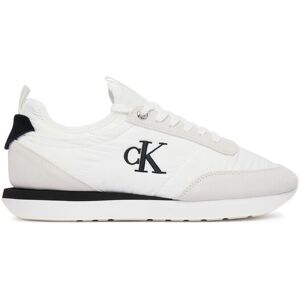 Calvin Klein Sneakersy Retro Runner Lace Up Sock YW0YW02060 Biela Ženy Calvin Klein Sneakersy Retro Runner Lace Up Sock YW0YW02060 Biela Ženy