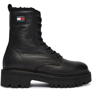 Tommy Jeans Outdoorová obuv Tjw Urban Laceup Boot Wl EN0EN02906 Čierna Ženy Tommy Jeans Outdoorová obuv Tjw Urban Laceup Boot Wl EN0EN02906 Čierna Ženy