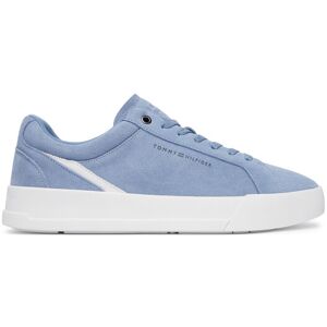 Tommy Hilfiger Sneakersy Th Court Premium Suede FM0FM05880 Modrá Muži Tommy Hilfiger Sneakersy Th Court Premium Suede FM0FM05880 Modrá Muži