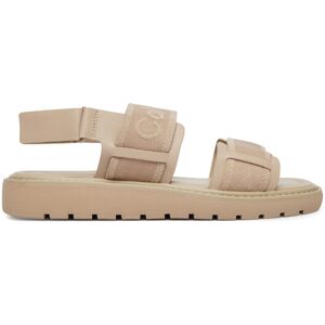 Calvin Klein Sandále Sq Molded Sandal Webb HW0HW02872 Béžová Ženy Calvin Klein Sandále Sq Molded Sandal Webb HW0HW02872 Béžová Ženy