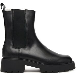 Calvin Klein Jeans Členková obuv s elastickým prvkom Combat Mid Chelsea Boot Hw Lth YW0YW01869 Čierna Ženy Calvin Klein Jeans Členková obuv s elastickým prvkom Combat Mid Chelsea Boot Hw Lth YW0YW01869 Čierna Ženy