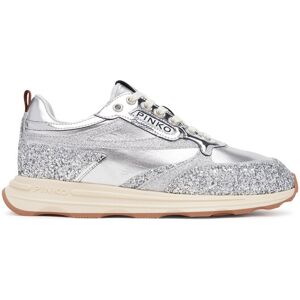 PINKO Sneakersy Zoe 03 SS0091T033 Strieborná Ženy PINKO Sneakersy Zoe 03 SS0091T033 Strieborná Ženy