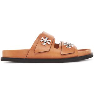 Tory Burch Šľapky T Lock Sport Slide 166905 Hnedá Ženy Tory Burch Šľapky T Lock Sport Slide 166905 Hnedá Ženy