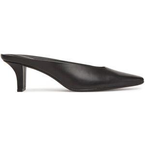 Calvin Klein Šľapky Heel Mule Pump 50 - Lth HW0HW02332 Čierna Ženy Calvin Klein Šľapky Heel Mule Pump 50 - Lth HW0HW02332 Čierna Ženy