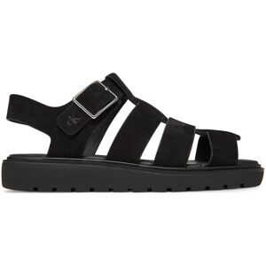 Calvin Klein Jeans Sandále Fisherman Hw Sandal Lth YW0YW01962 Čierna Ženy Calvin Klein Jeans Sandále Fisherman Hw Sandal Lth YW0YW01962 Čierna Ženy