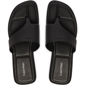 Calvin Klein Žabky Leather Toe Post Sandals HW0HW02866 Čierna Ženy Calvin Klein Žabky Leather Toe Post Sandals HW0HW02866 Čierna Ženy