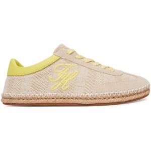 Tommy Hilfiger Espadrilky Woven Logo Embroidery FW0FW09108 Béžová Ženy Tommy Hilfiger Espadrilky Woven Logo Embroidery FW0FW09108 Béžová Ženy